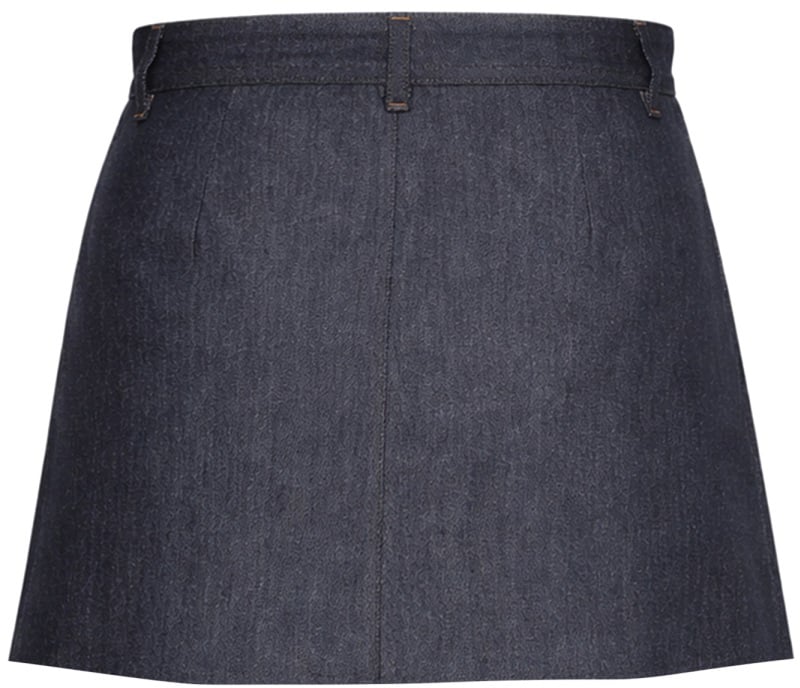 A.P.C. MINI PLEATED SKIRT Blauw