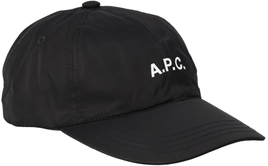 A.P.C. BASEBALL CAP WITH LOGO Zwart