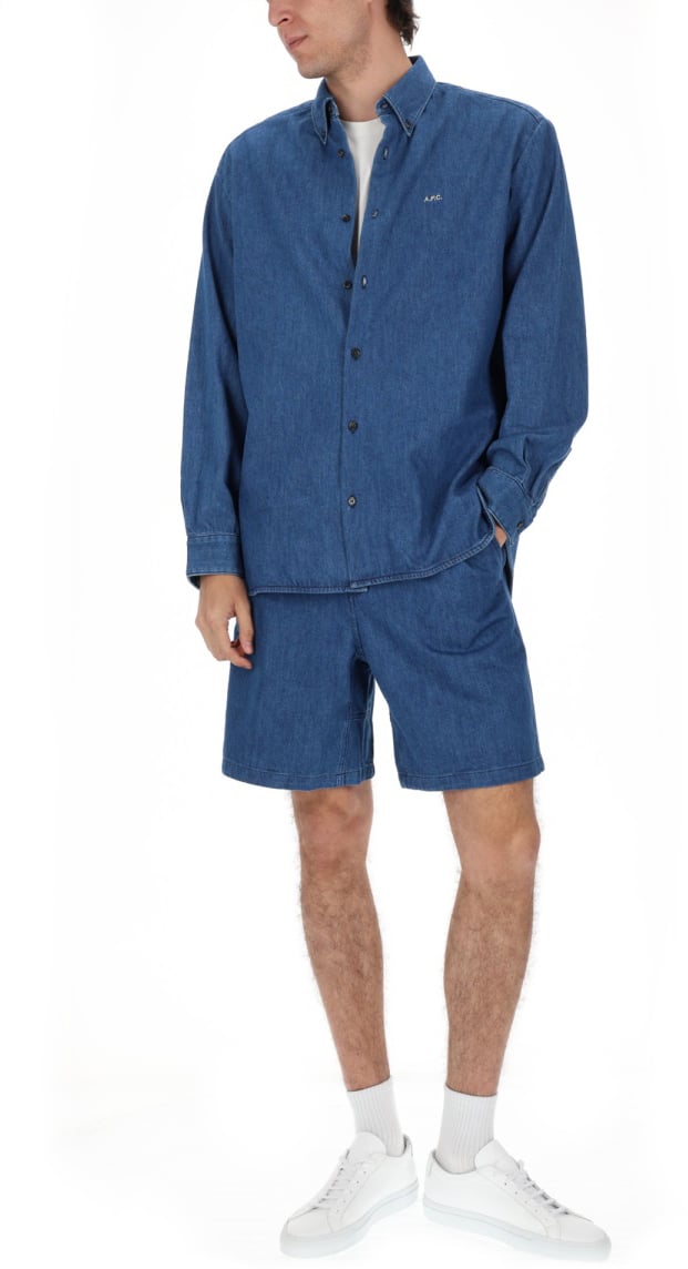 A.P.C. SHORTS "NORRIS" Blauw