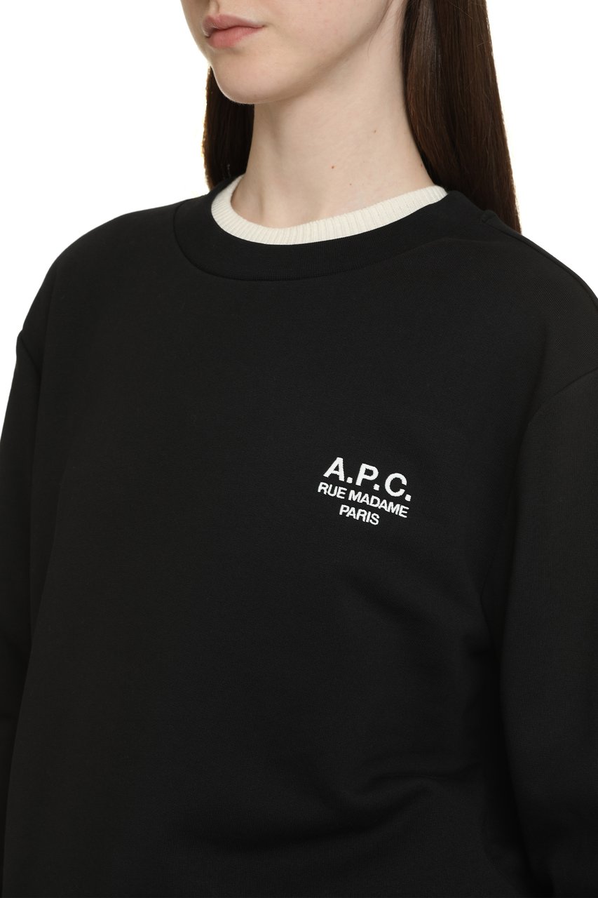 A.P.C. Sweat Standart Rue Madame cotton crew-neck sweatshirt Zwart