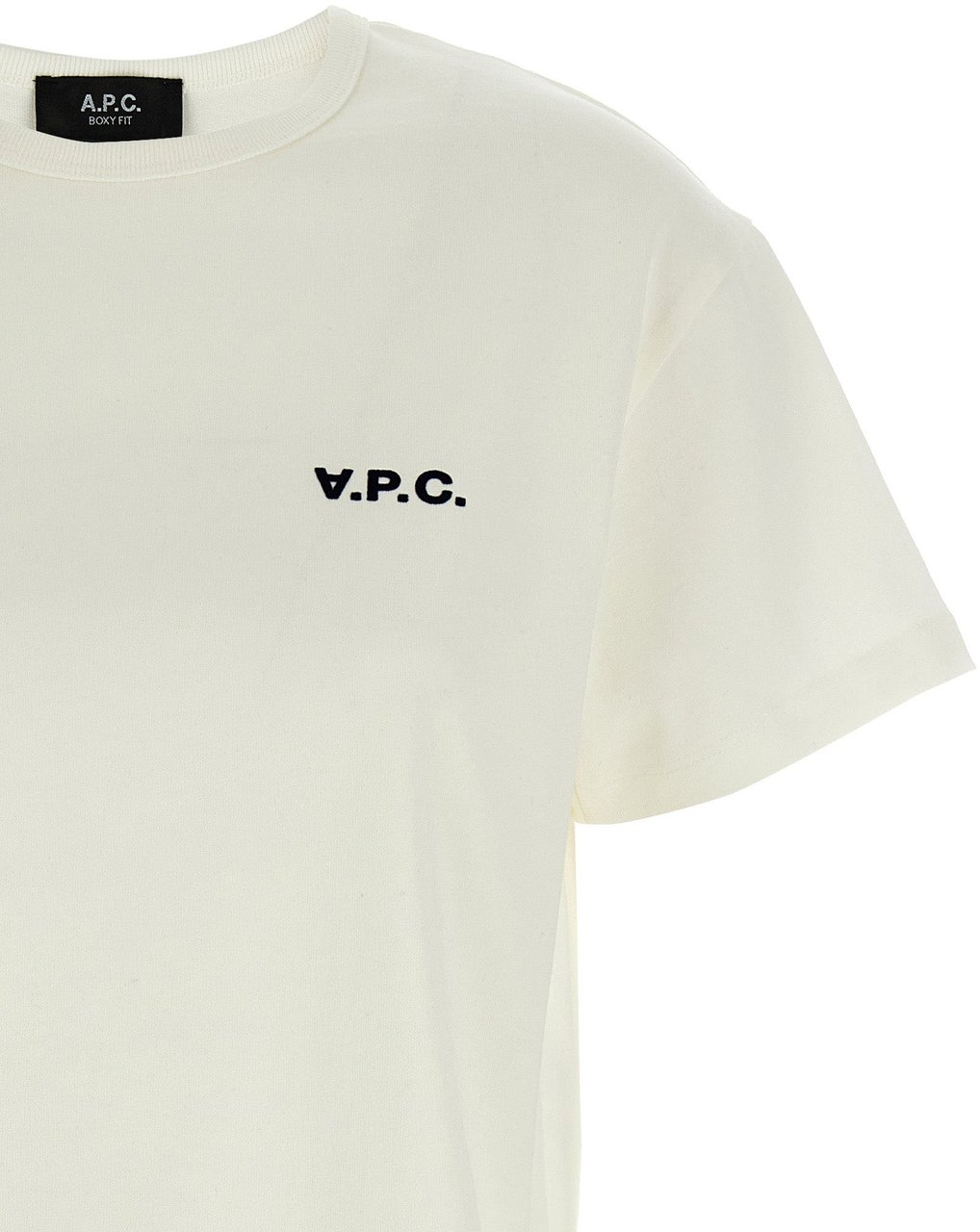 A.P.C. White Cotton T-Shirt Wit