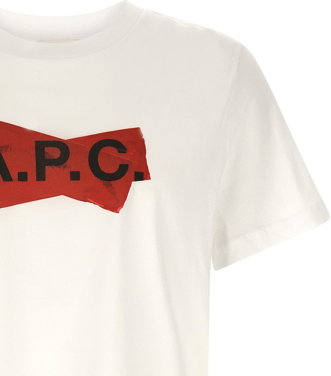 A.P.C. Multicolor Cotton T-Shirt Rood