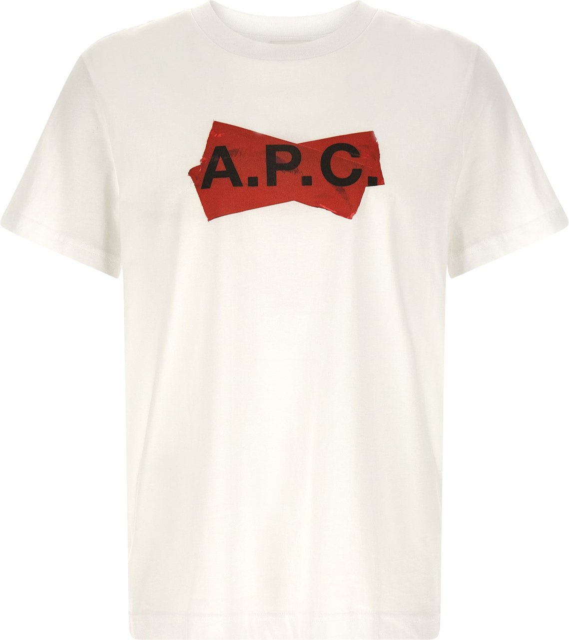 A.P.C. Multicolor Cotton T-Shirt Rood
