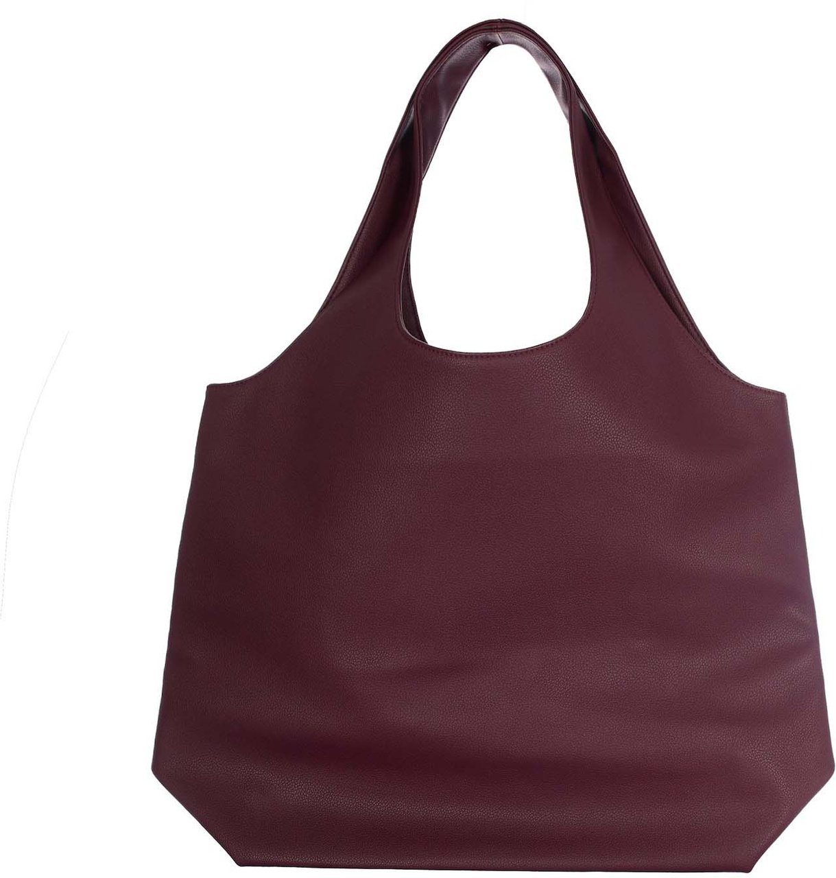 A.P.C. Ninon Tote Shoulder Bag in Burgundy Zwart