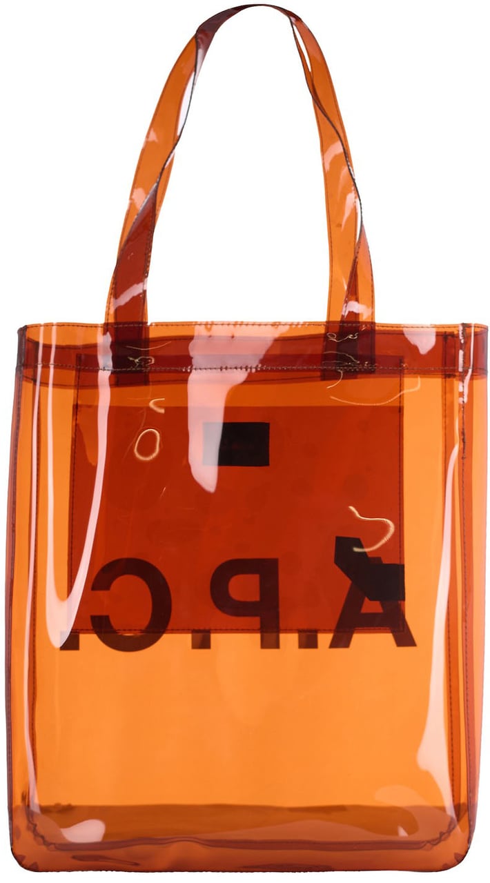 A.P.C. Lou Tote Shoulder Bag in Dark Brown Rood