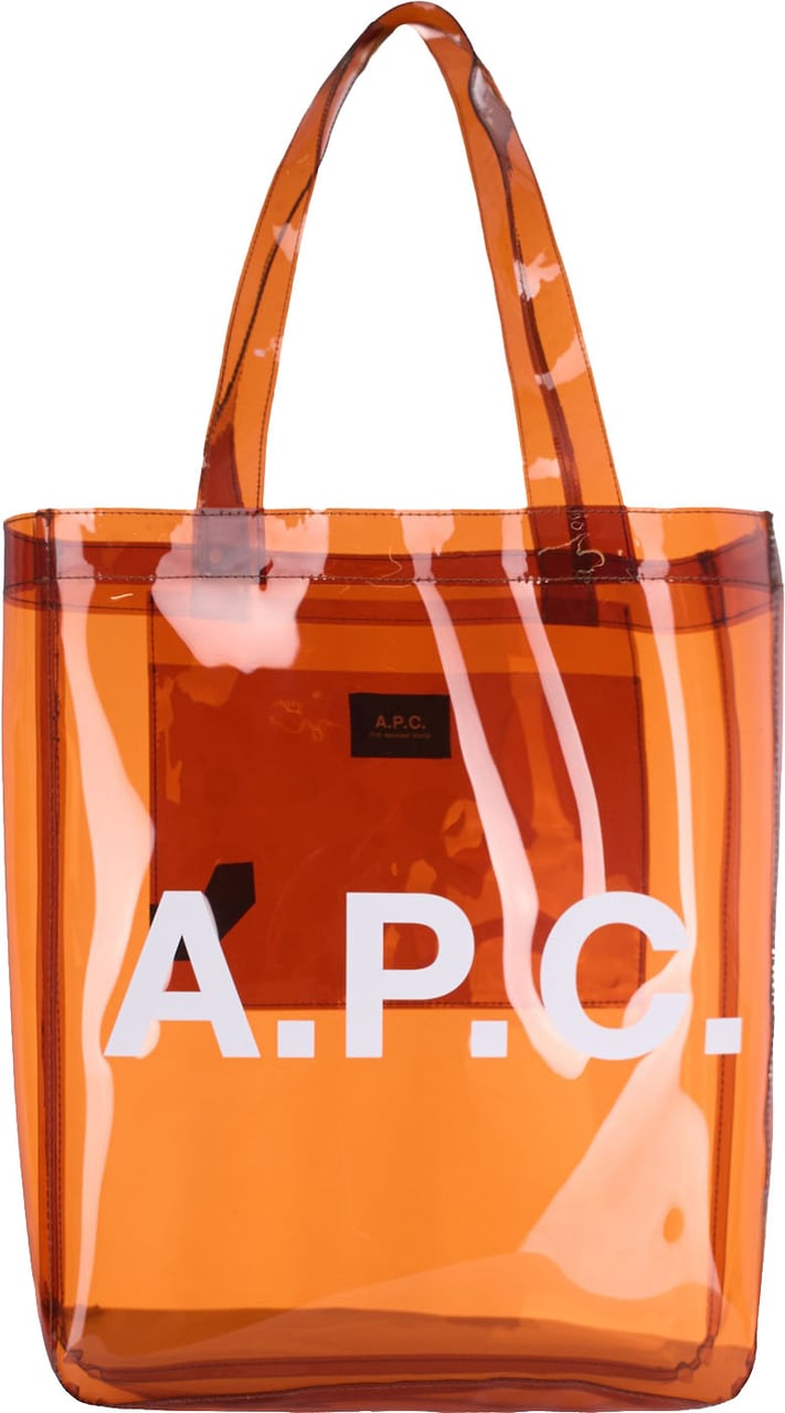 A.P.C. Lou Tote Shoulder Bag in Dark Brown Rood