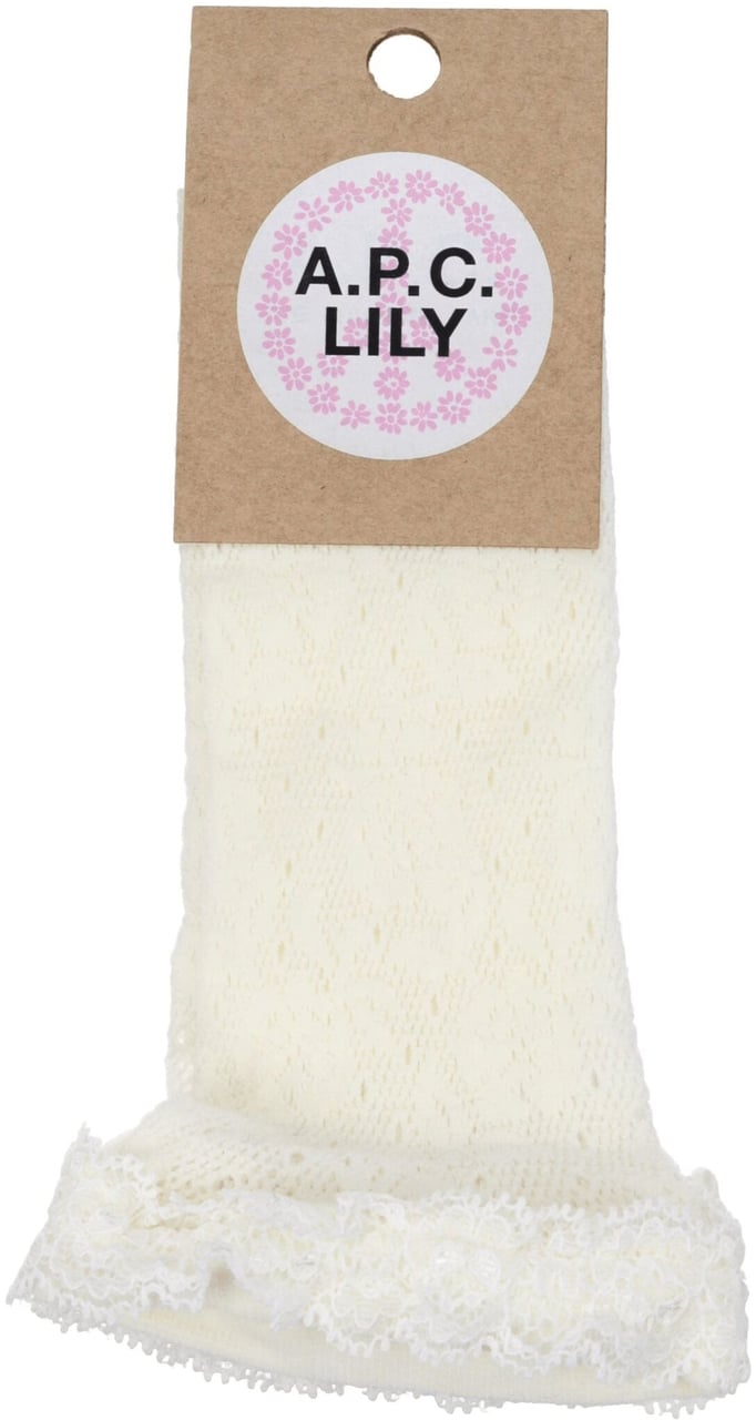 A.P.C. A.P.C. White Polyamide Socks Wit
