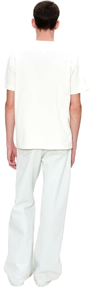 A.P.C. apc tshirt patchwork coton organique blanc Beige