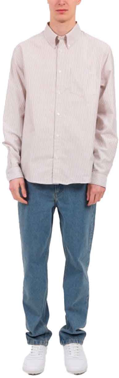 A.P.C. chemise apc coton bleu 2 Grijs