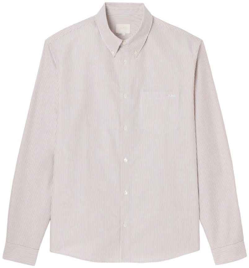 A.P.C. chemise apc coton bleu 2 Grijs