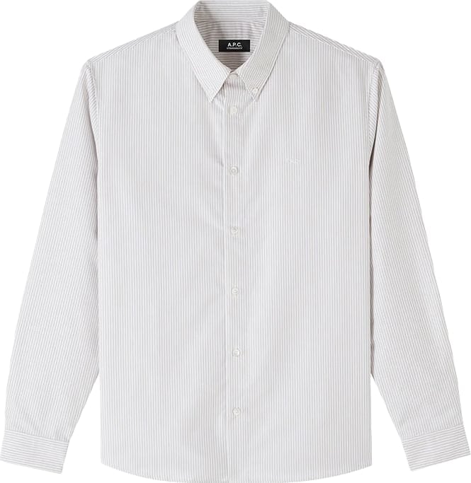 A.P.C. chemise apc coton bleu 2 Grijs