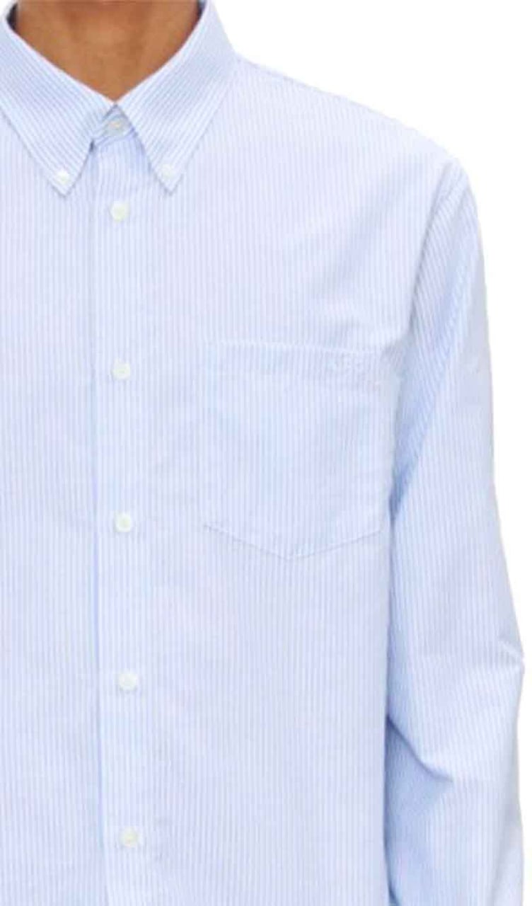 A.P.C. chemise apc coton bleu Blauw