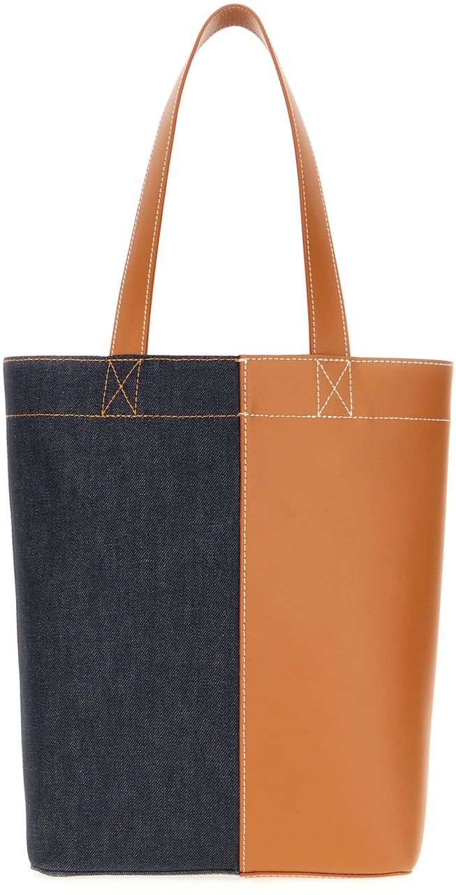A.P.C. A.P.C. Multicolor denim and fabric Axel shoulder bag Divers