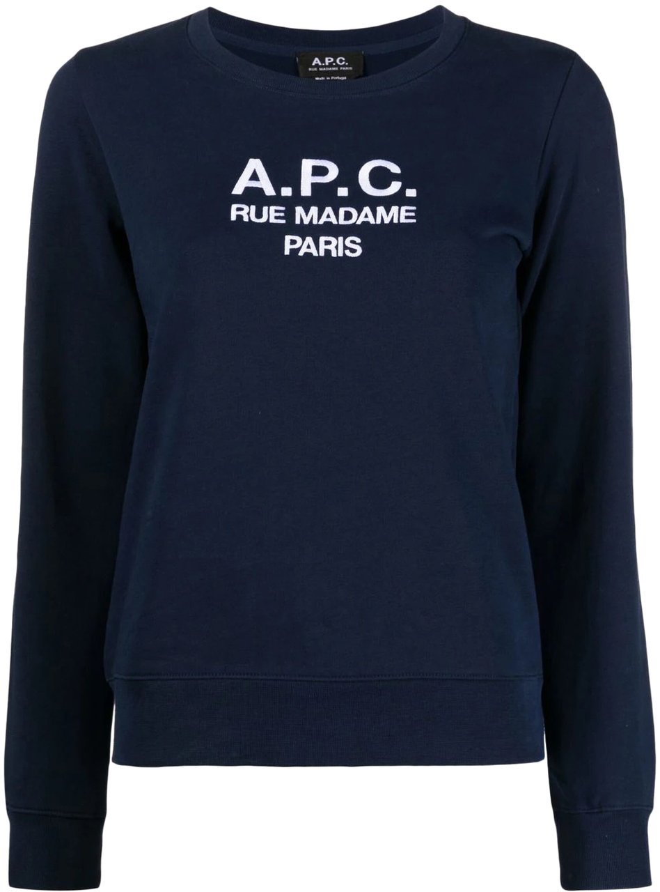 A.P.C. sweat tina lightblue Lichtblauw