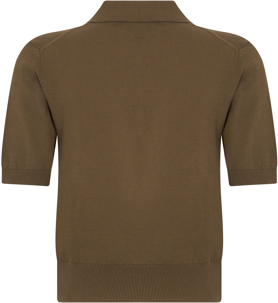 A.P.C. Cotton knit polo Groen