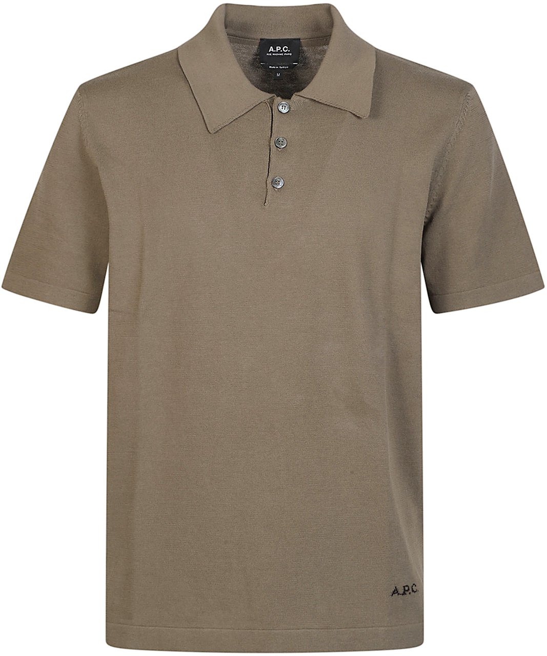 A.P.C. Short Sleeve Polo Shirt Green Groen