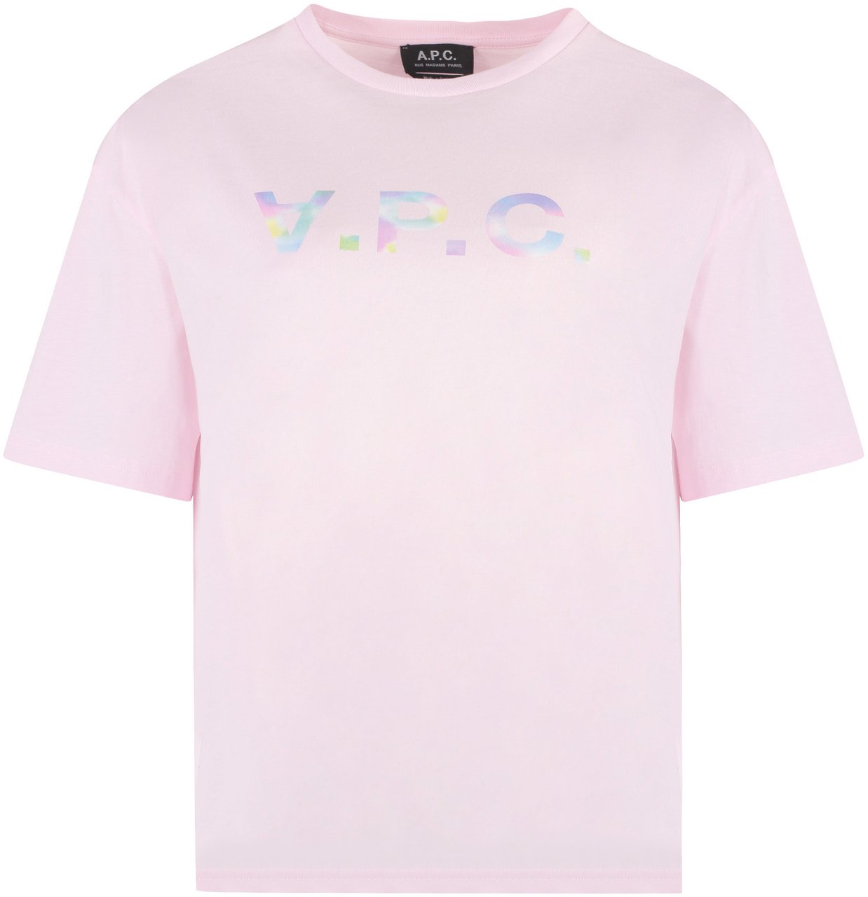 A.P.C. Ana Cotton crew-neck T-shirt Roze