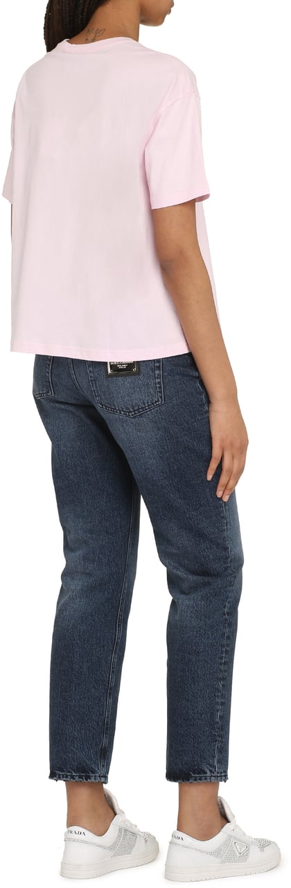 A.P.C. Ana Cotton crew-neck T-shirt Roze