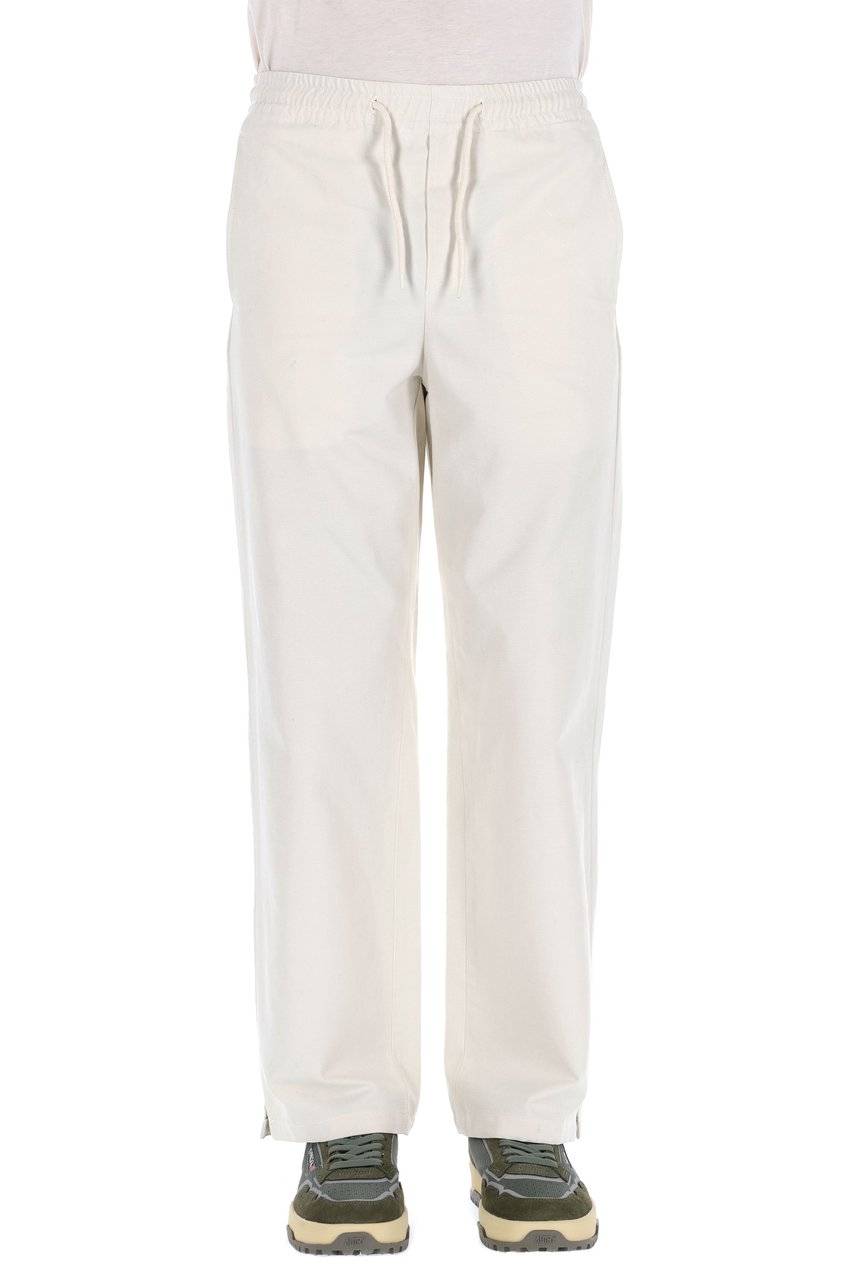 A.P.C. Vincent Model Cotton Jogger Trousers Wit
