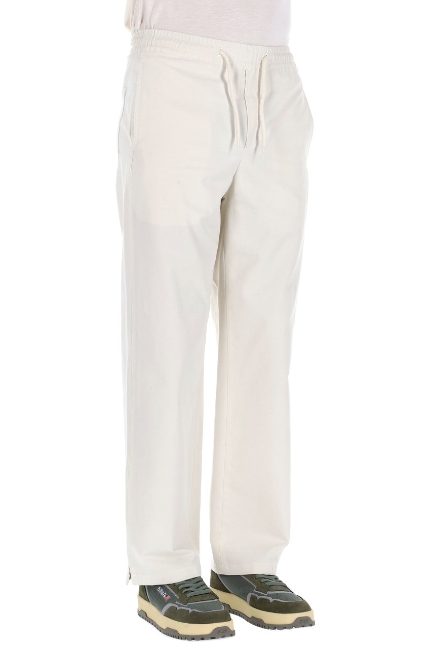 A.P.C. Vincent Model Cotton Jogger Trousers Wit