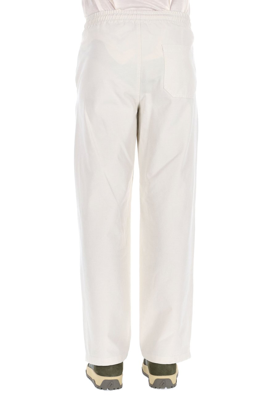 A.P.C. Vincent Model Cotton Jogger Trousers Wit