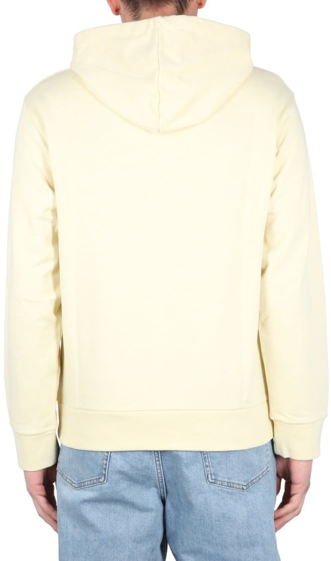 A.P.C. Drawstring Hood Sweatshirt Geel