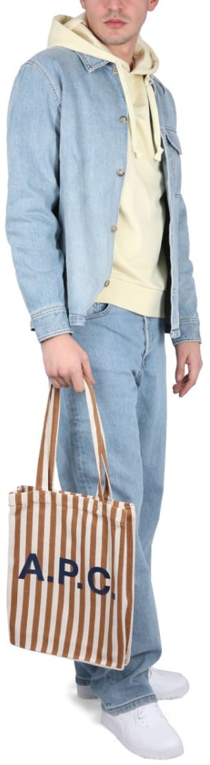A.P.C. Drawstring Hood Sweatshirt Geel