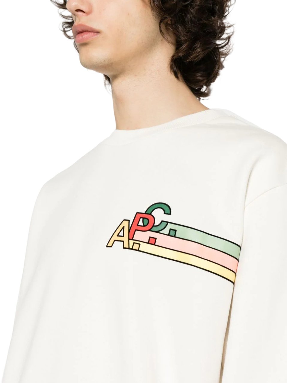 A.P.C. Sweaters Aag-Chalk Wit