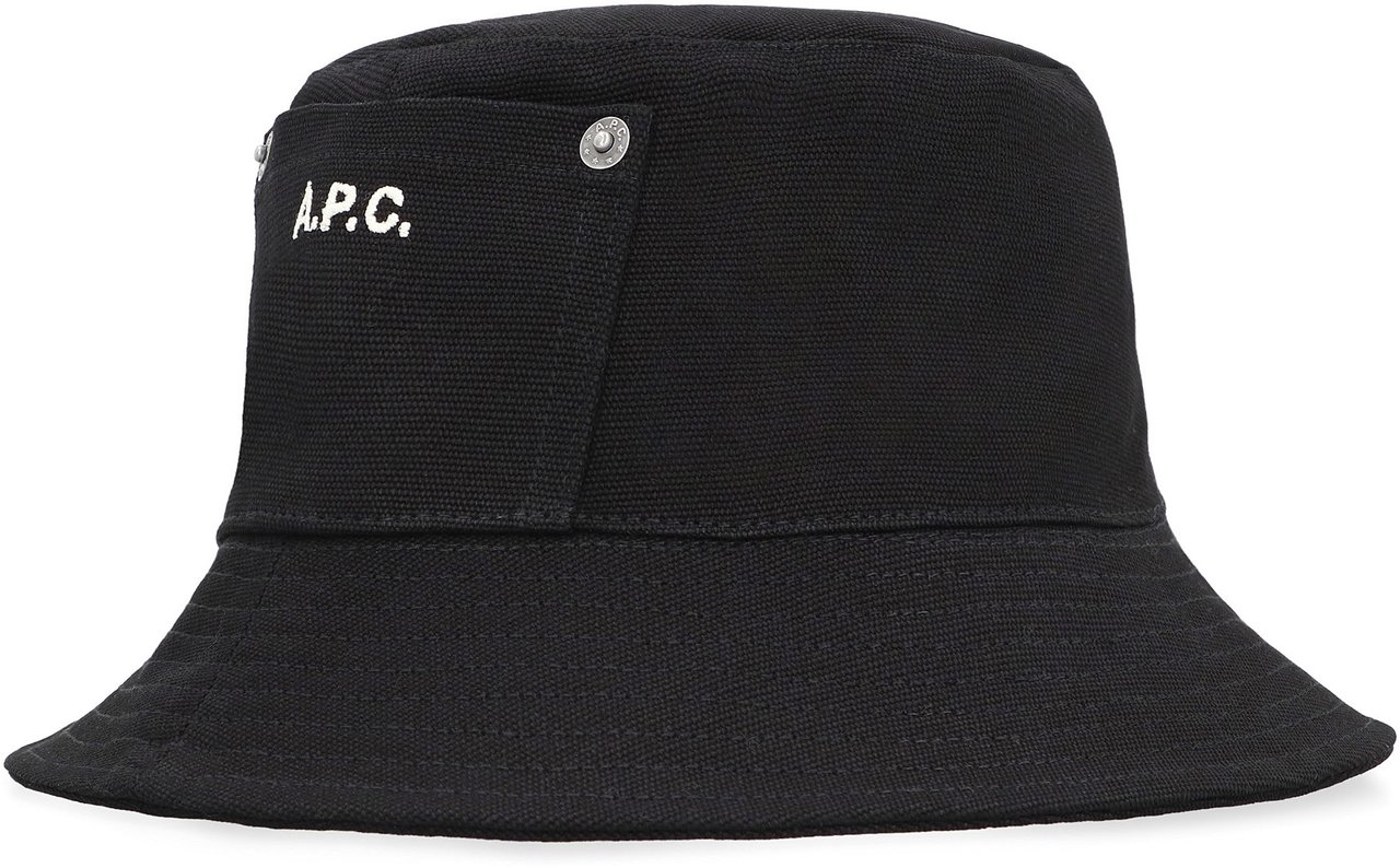 A.P.C. Bucket hat Zwart