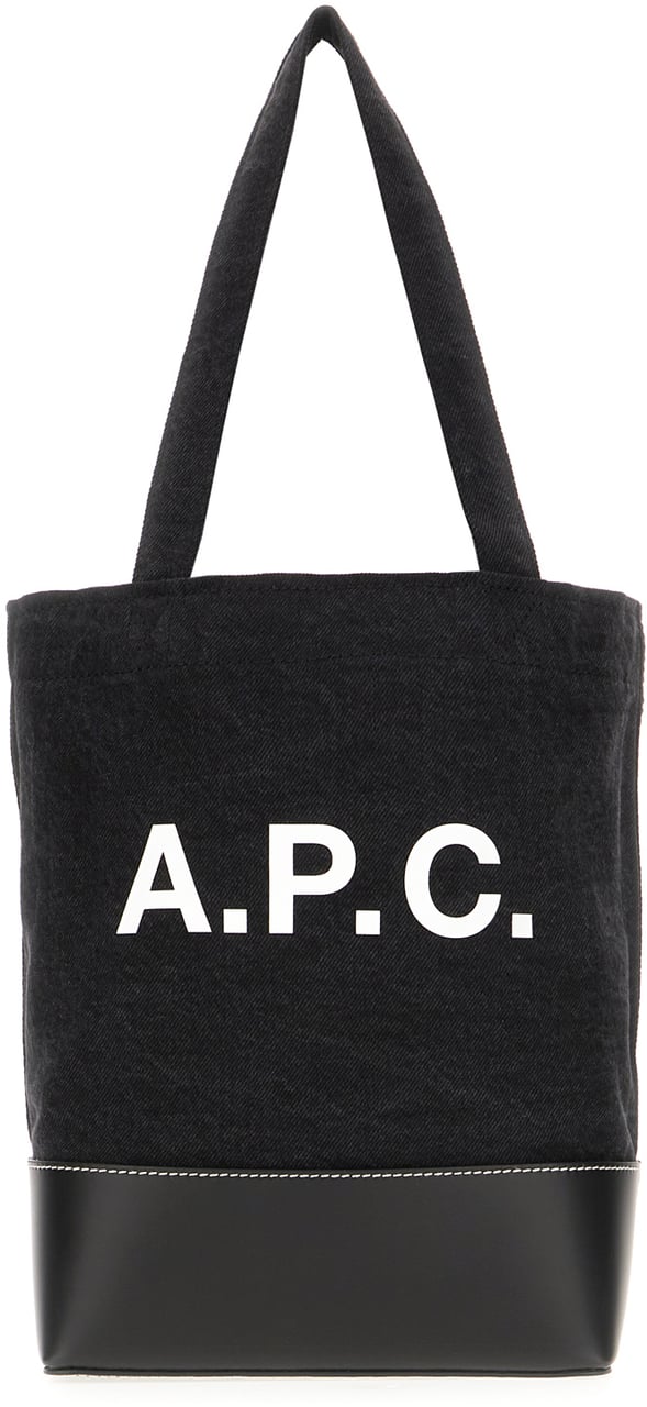 A.P.C. A.P.C. Black denim Axel shoulder bag Zwart