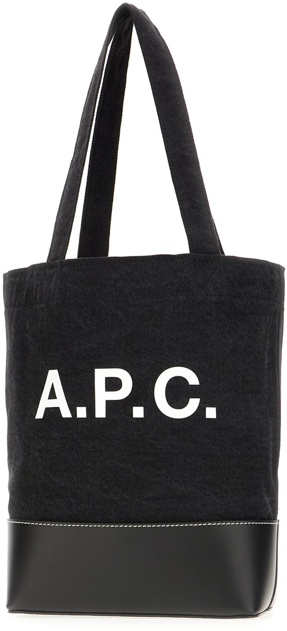 A.P.C. A.P.C. Black denim Axel shoulder bag Zwart