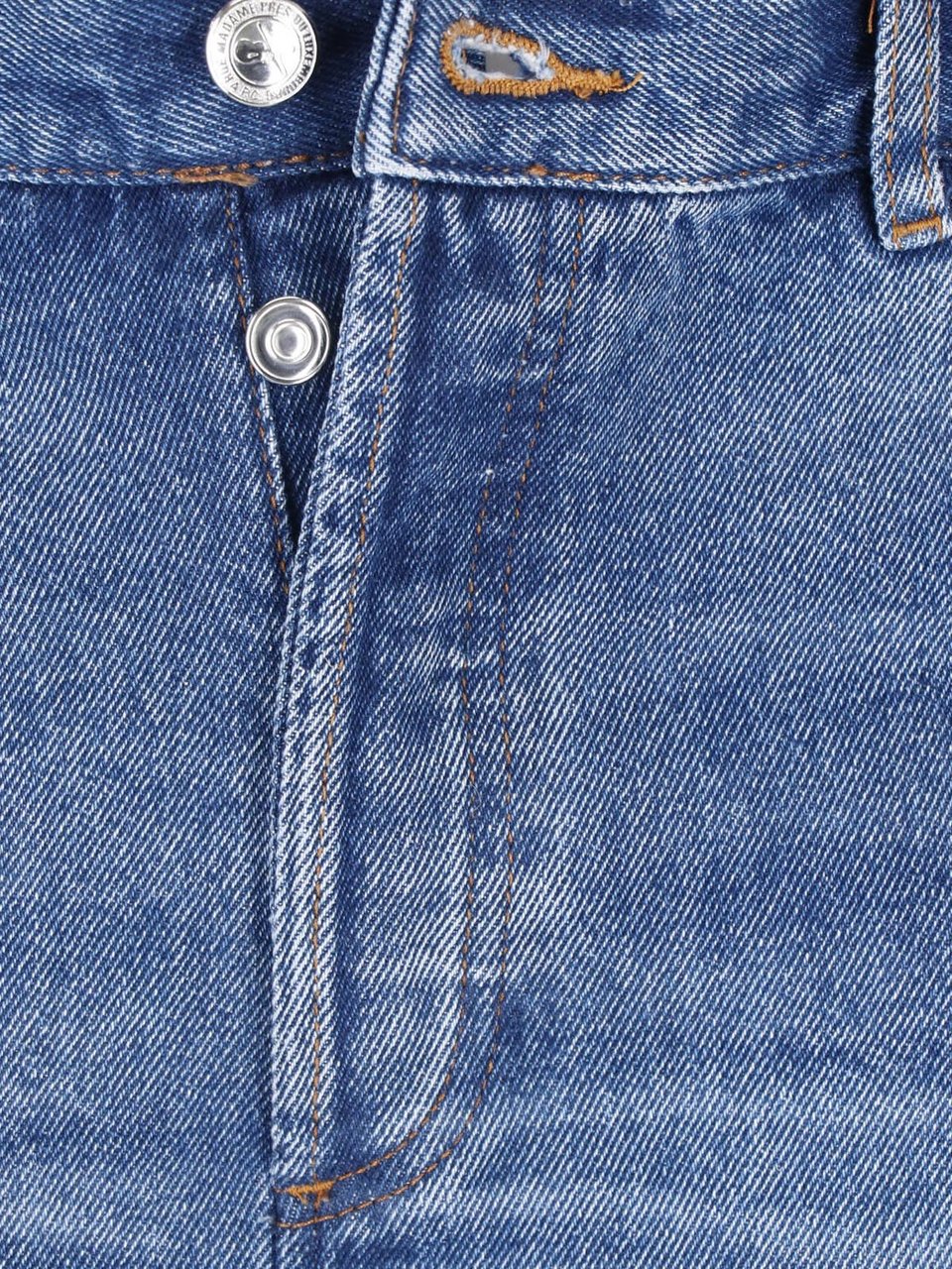 A.P.C. Blue Straight-Leg Cotton Denim Jeans Blauw
