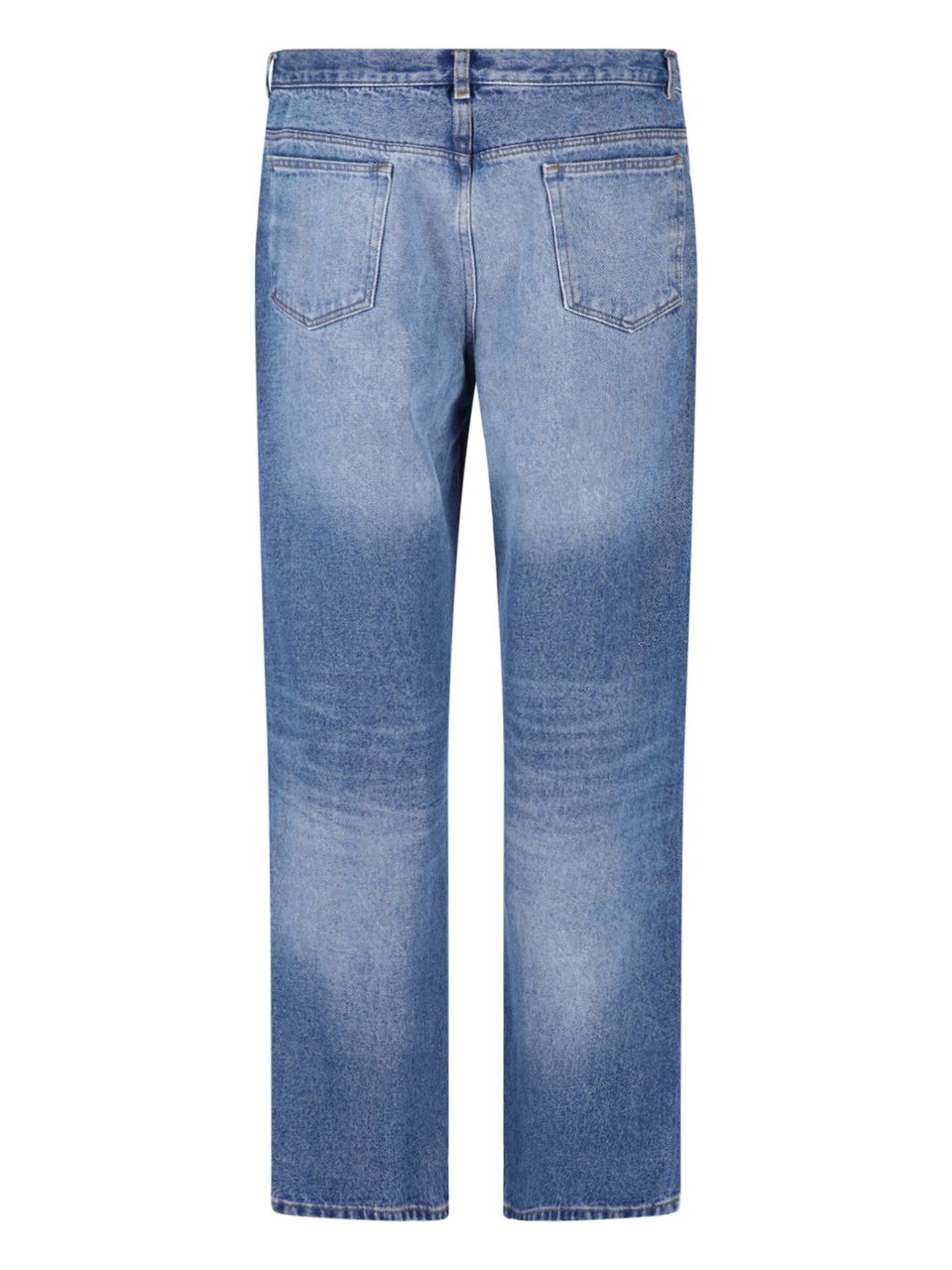 A.P.C. Blue Straight-Leg Cotton Denim Jeans Blauw
