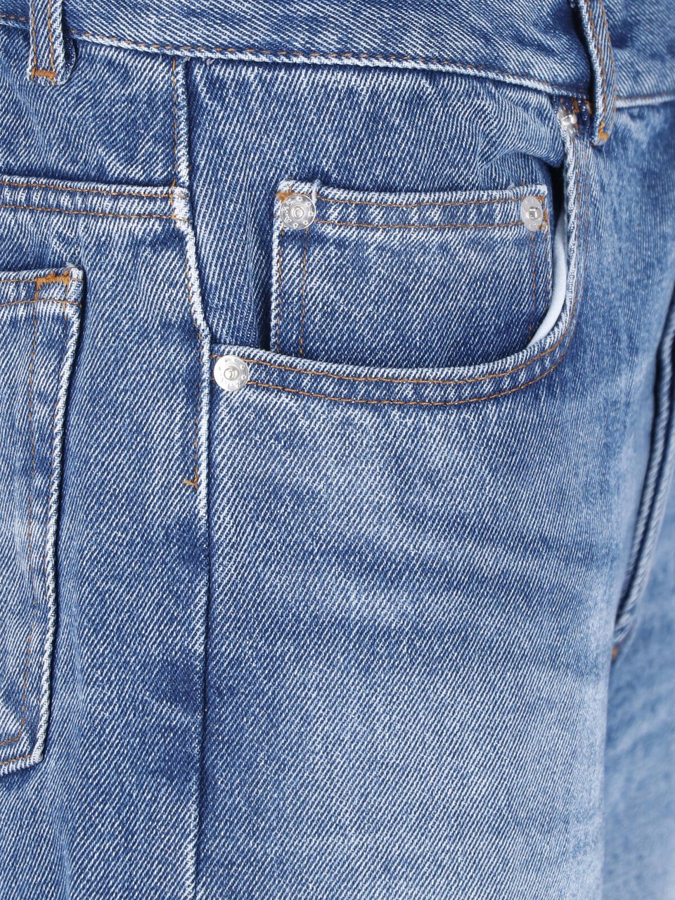 A.P.C. Blue Straight-Leg Cotton Denim Jeans Blauw