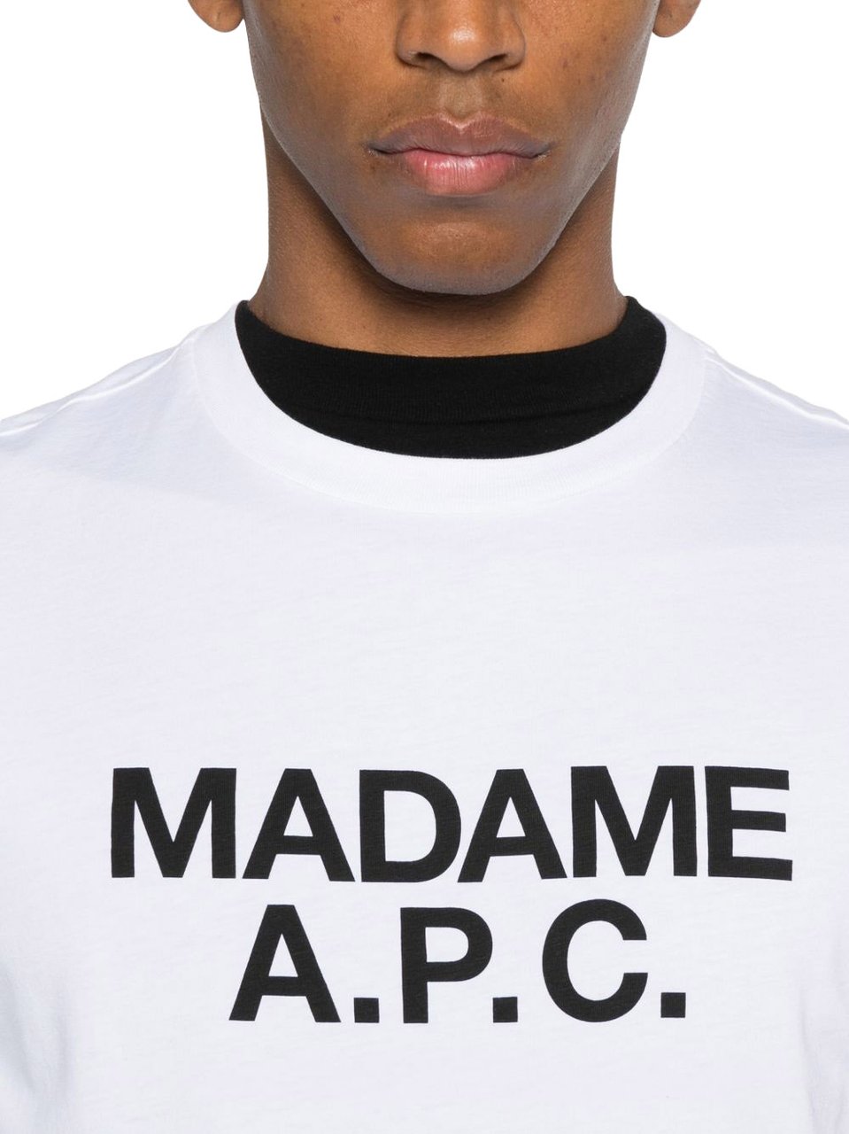 A.P.C. T-Shirts And Polos Dark Navy/Ecru Wit