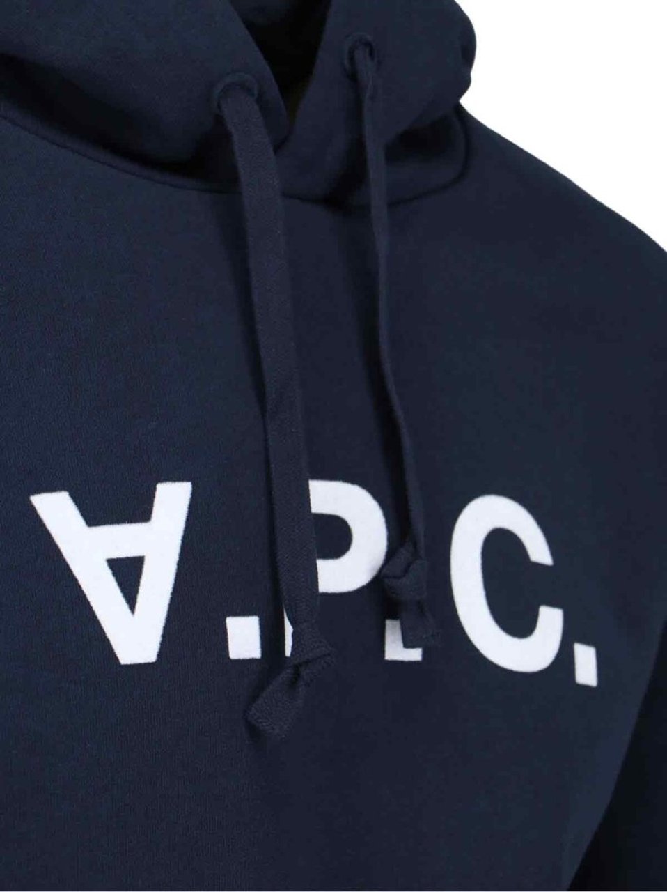 A.P.C. Logo Hoodie – Blue Blauw
