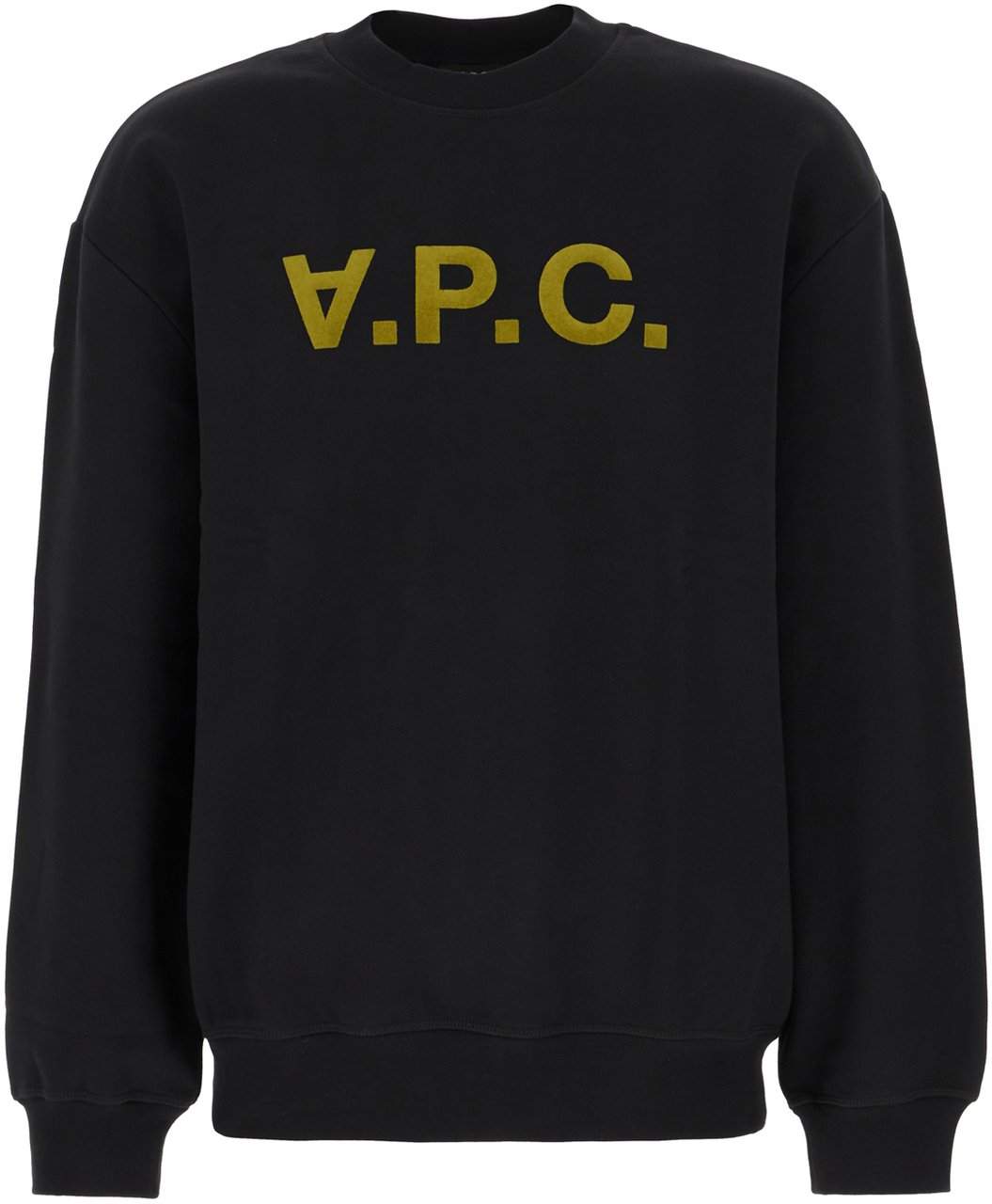 A.P.C. A.P.C. Black stretch cotton sweatshirt Zwart