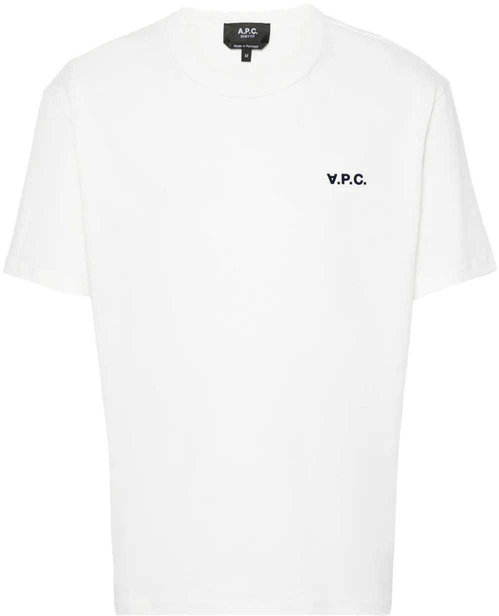 A.P.C. t shirt a p c boxy petit vpc coton blanc dark navy Beige