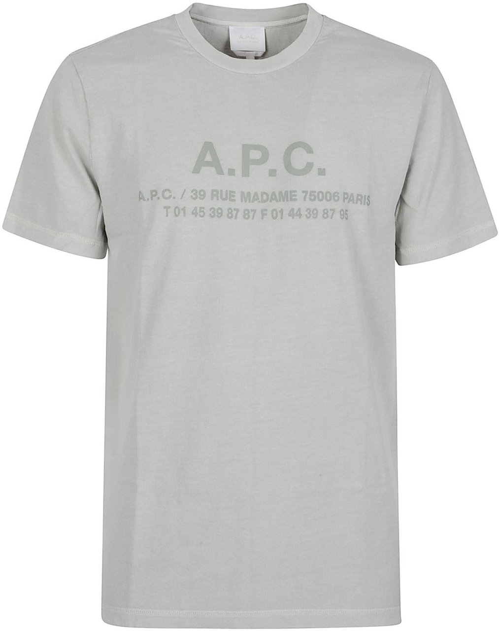 A.P.C. Logo Adresse T-shirt Green Groen