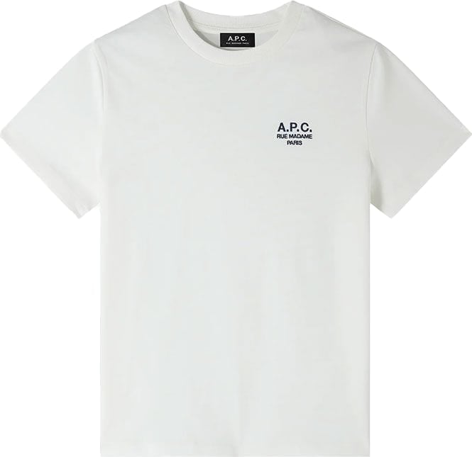 A.P.C. t shirt a p c standard rue madame coton blanc dark navy Beige
