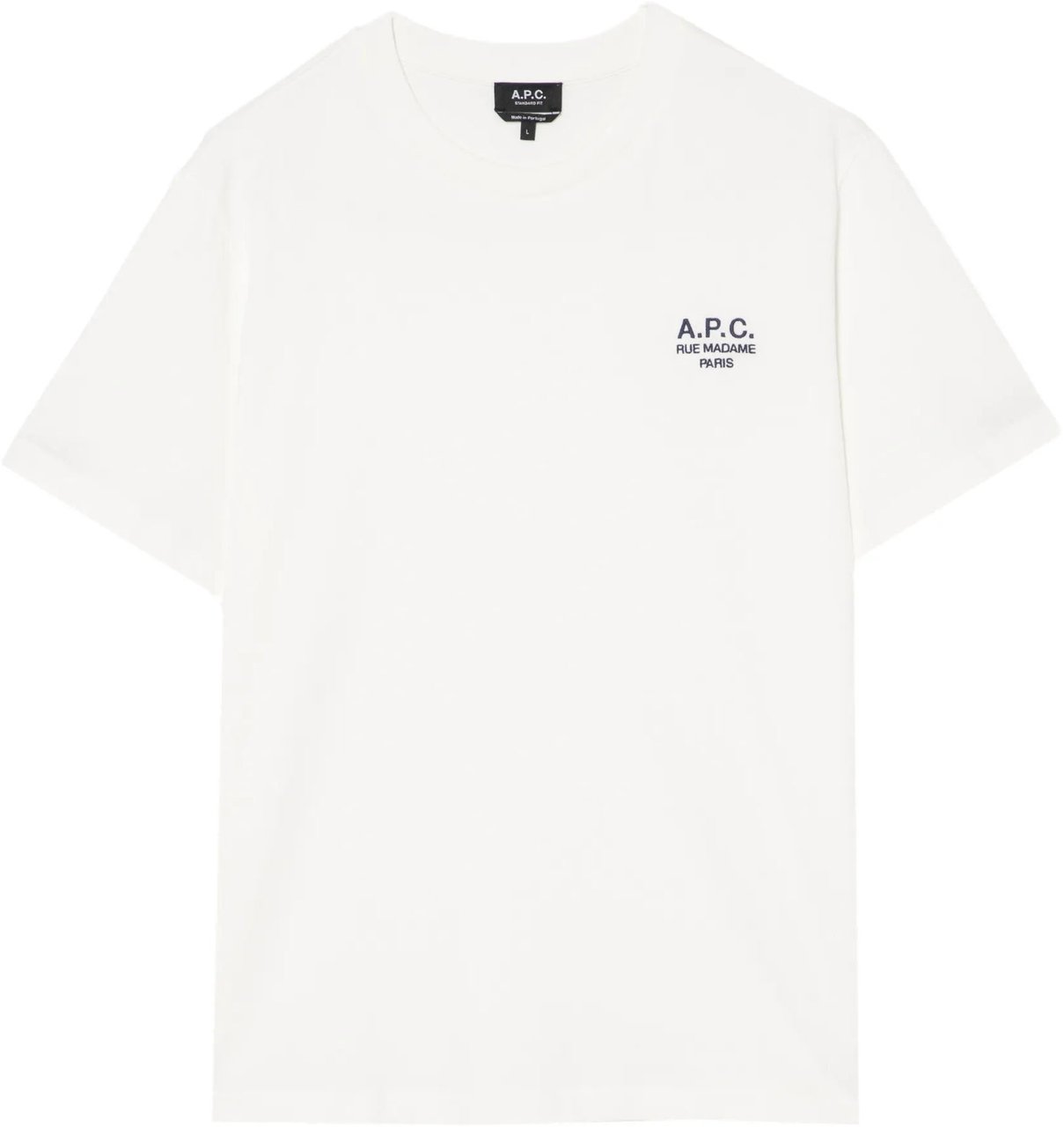 A.P.C. T-Shirts And Polos Blanc/Marron Wit