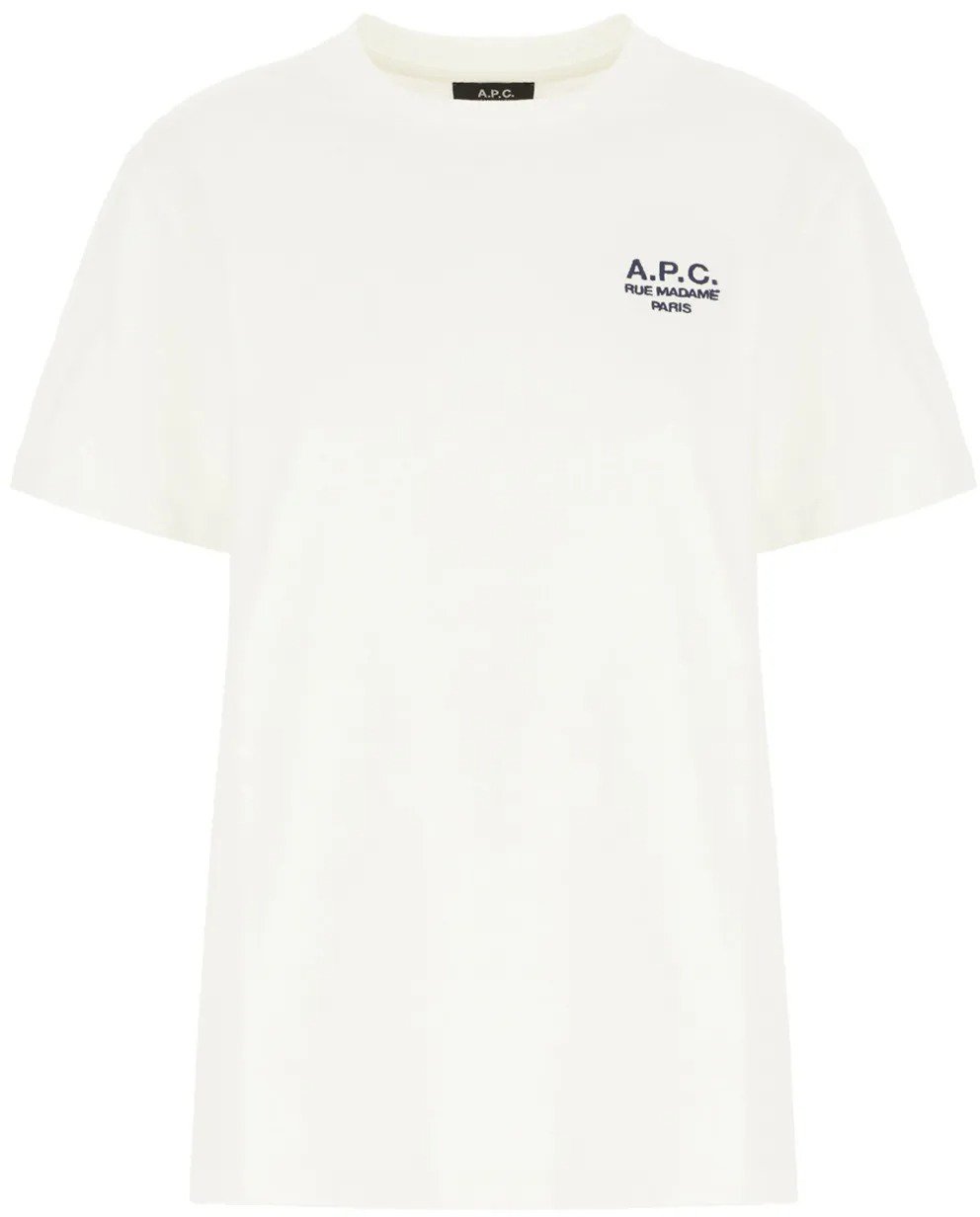 A.P.C. t shirt a p c standard rue madame coton blanc dark navy Beige