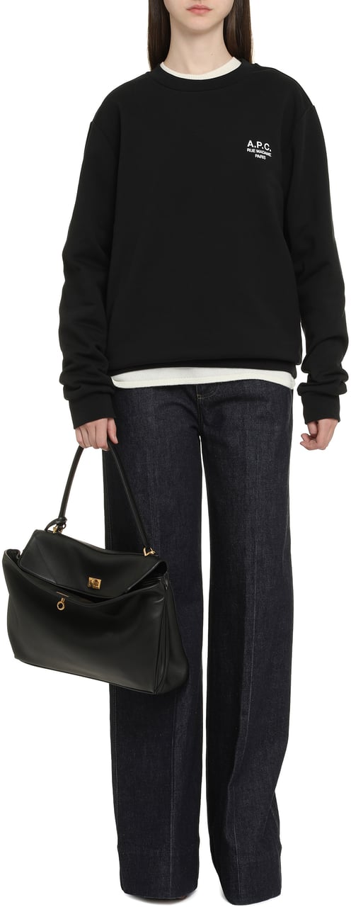 A.P.C. Cotton hoodie Zwart