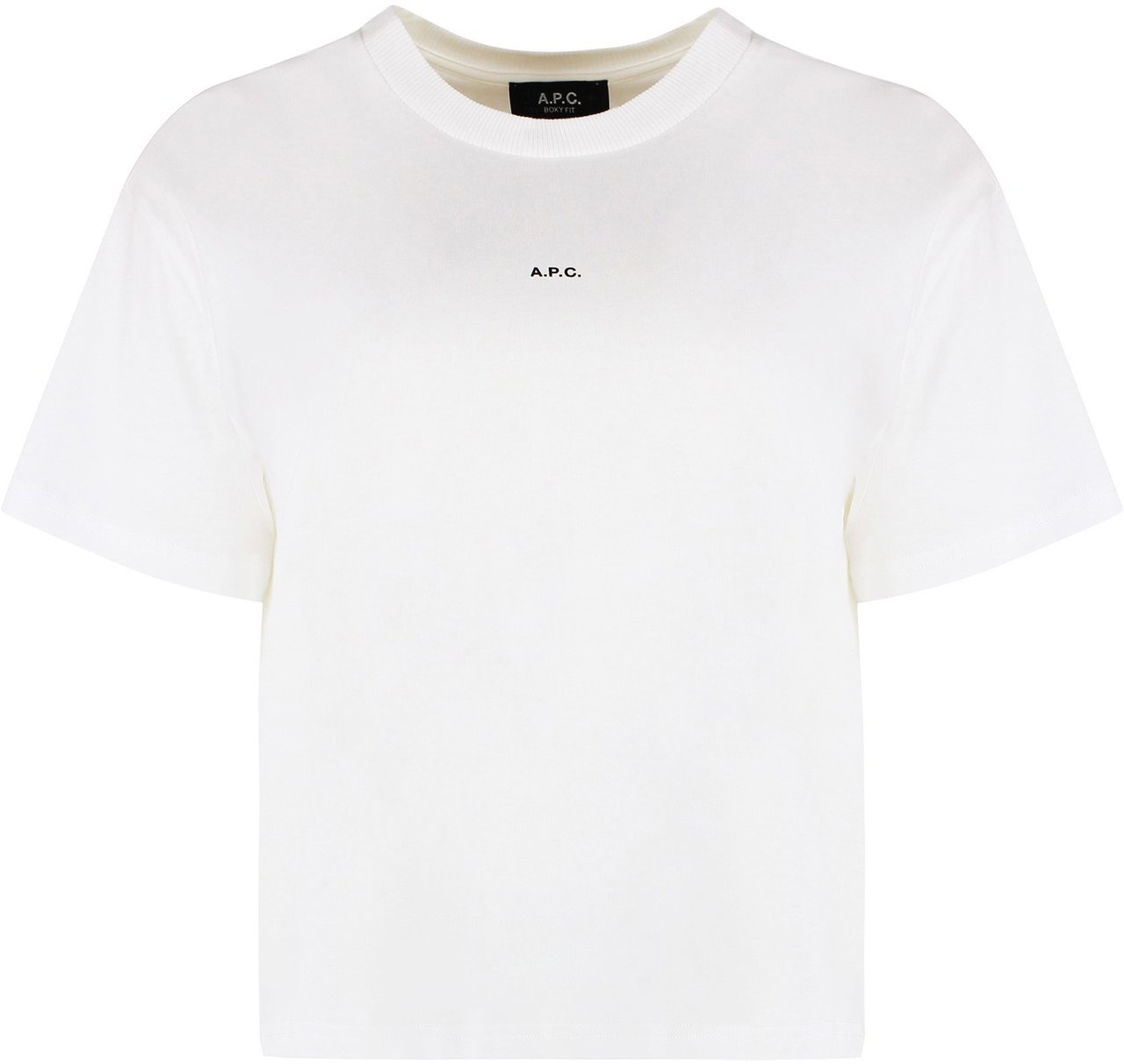 A.P.C. Cotton crew-neck T-shirt Zwart