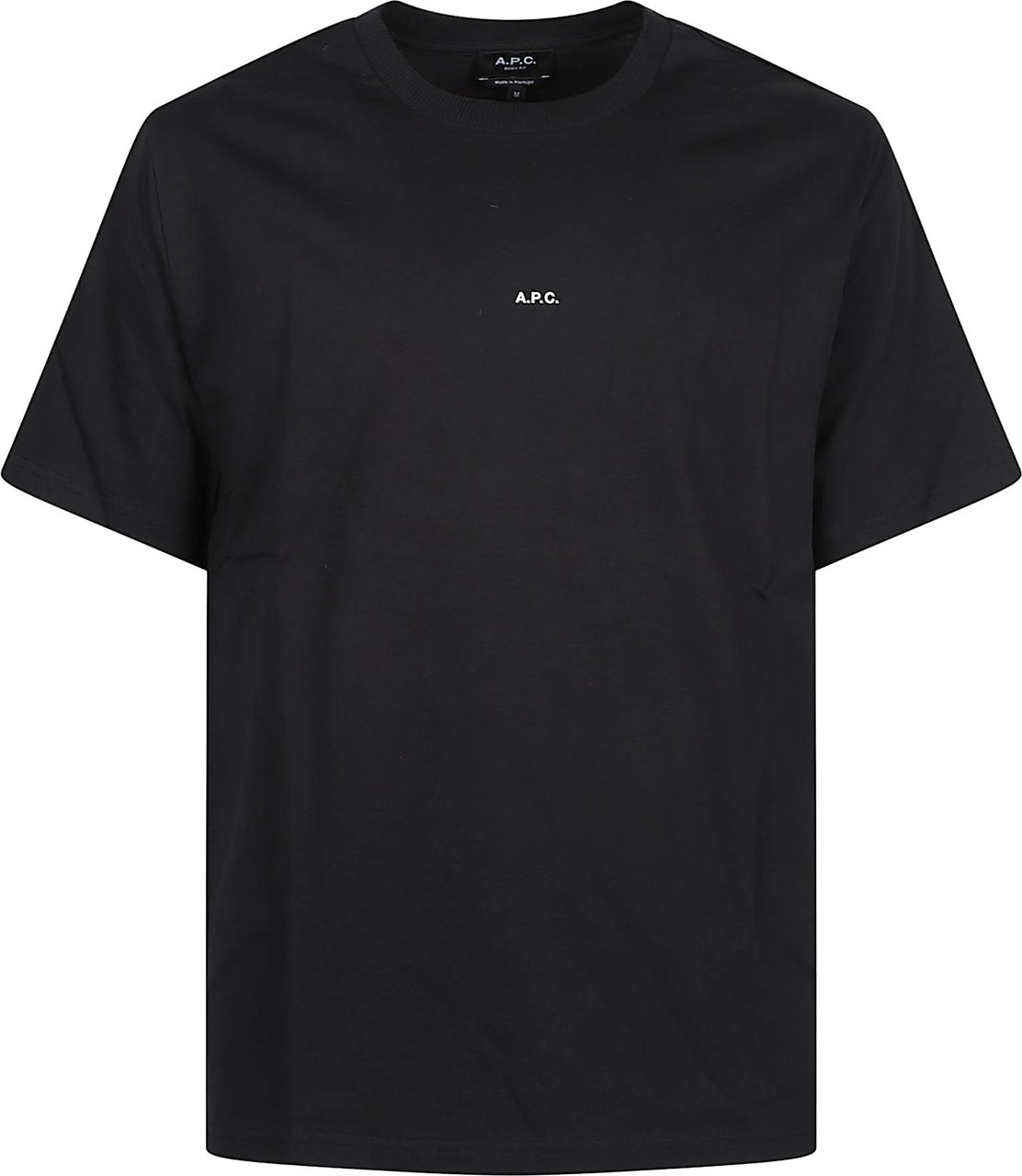 A.P.C. Boxy Micro Logo Gots T-shirt Black Zwart