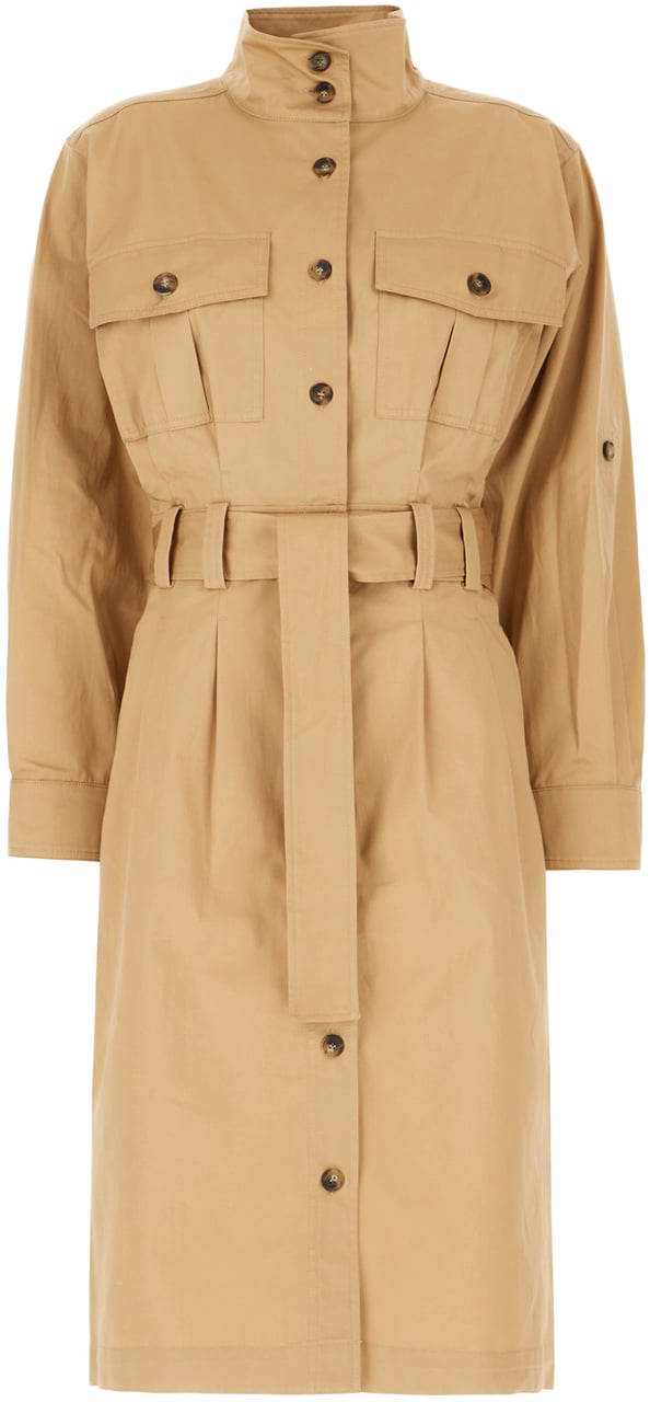 A.P.C. A.P.C. Beige cotton shirt dress Beige
