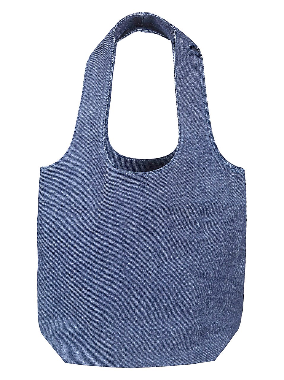 A.P.C. Denim Shopping Bag With Logo Blauw