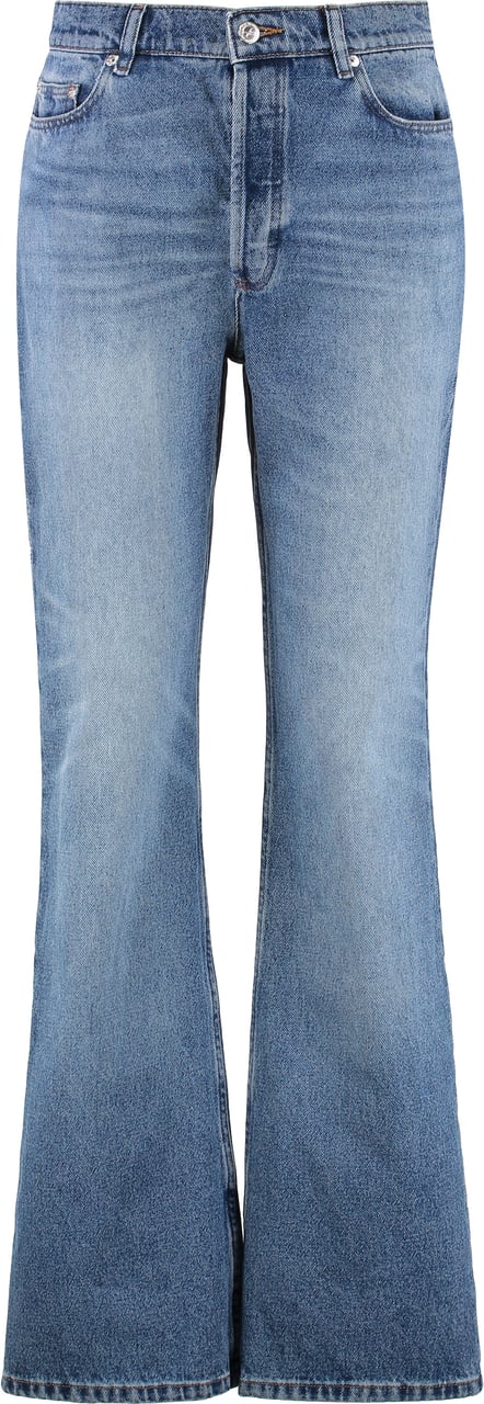 A.P.C. Romy High-rise flared jeans Blauw