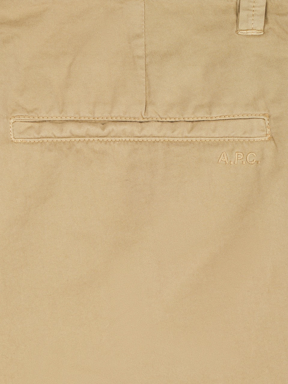 A.P.C. Chino Trousers with Straight-Leg Cut and Mid-Rise Waist Neutraal