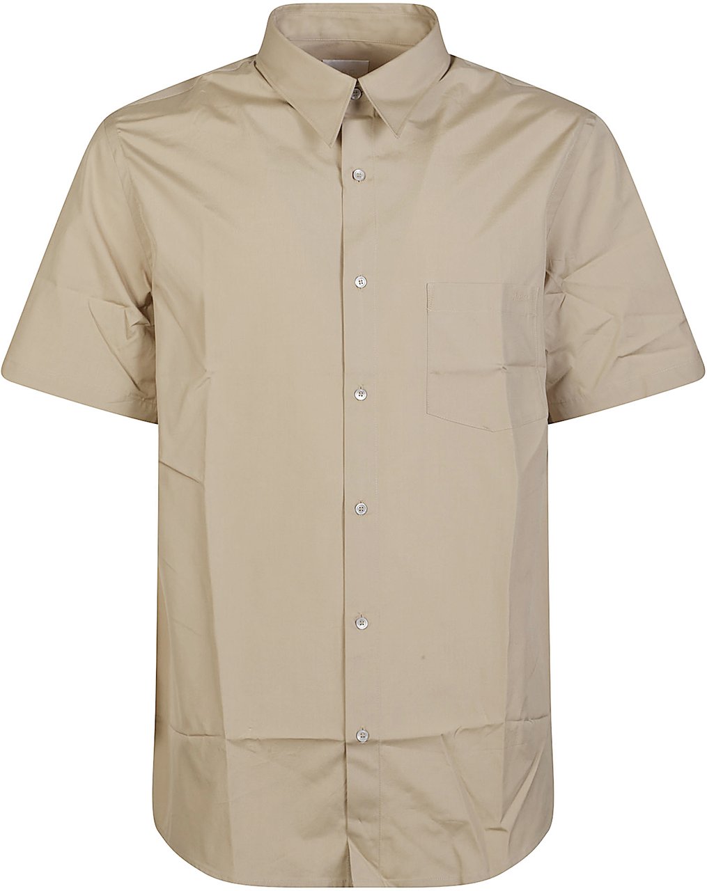 A.P.C. Bart Short Sleeve Shirt Brown Bruin
